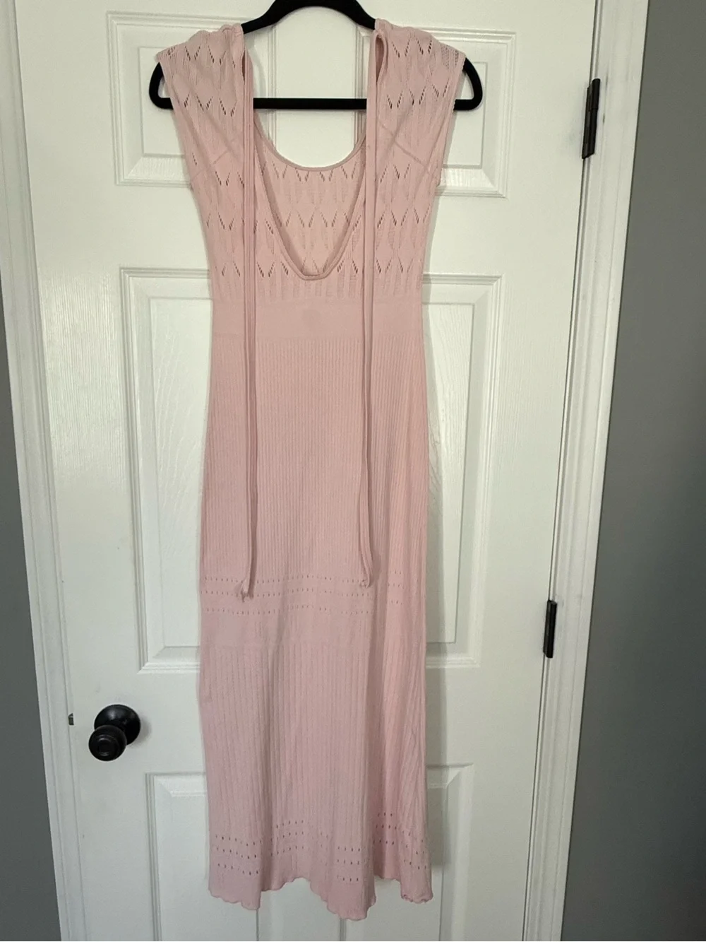 FREE PEOPLE Robin Seamless Bodycon Midi Rose Petal Pink Dress- size xs/s